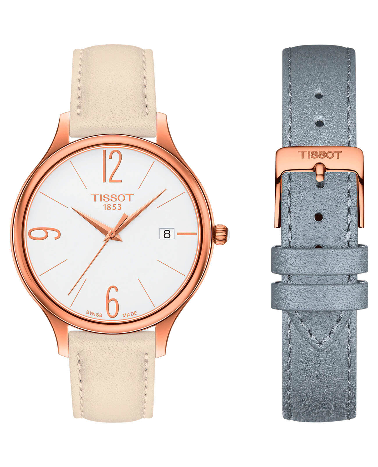 Оригинальные часы Tissot Tissot Bella Ora Round T103.210.36.017.00 кварцевые калибр механизма eta f06.111 общий вид