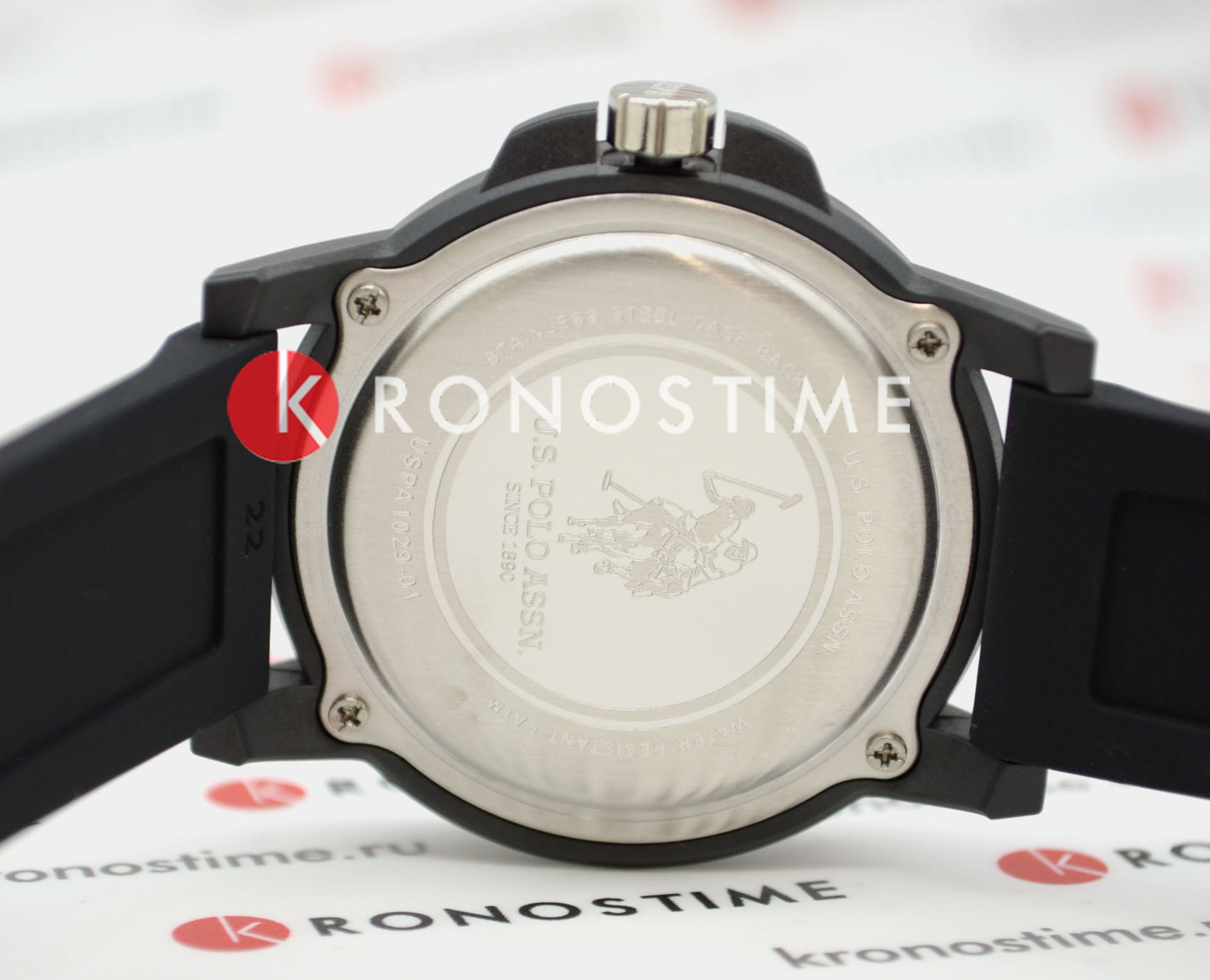 U.S. Polo Assn. U.S. Polo Assn. Yard USPA1029-01  - задняя крышка металл сталь корпуса, сша часы