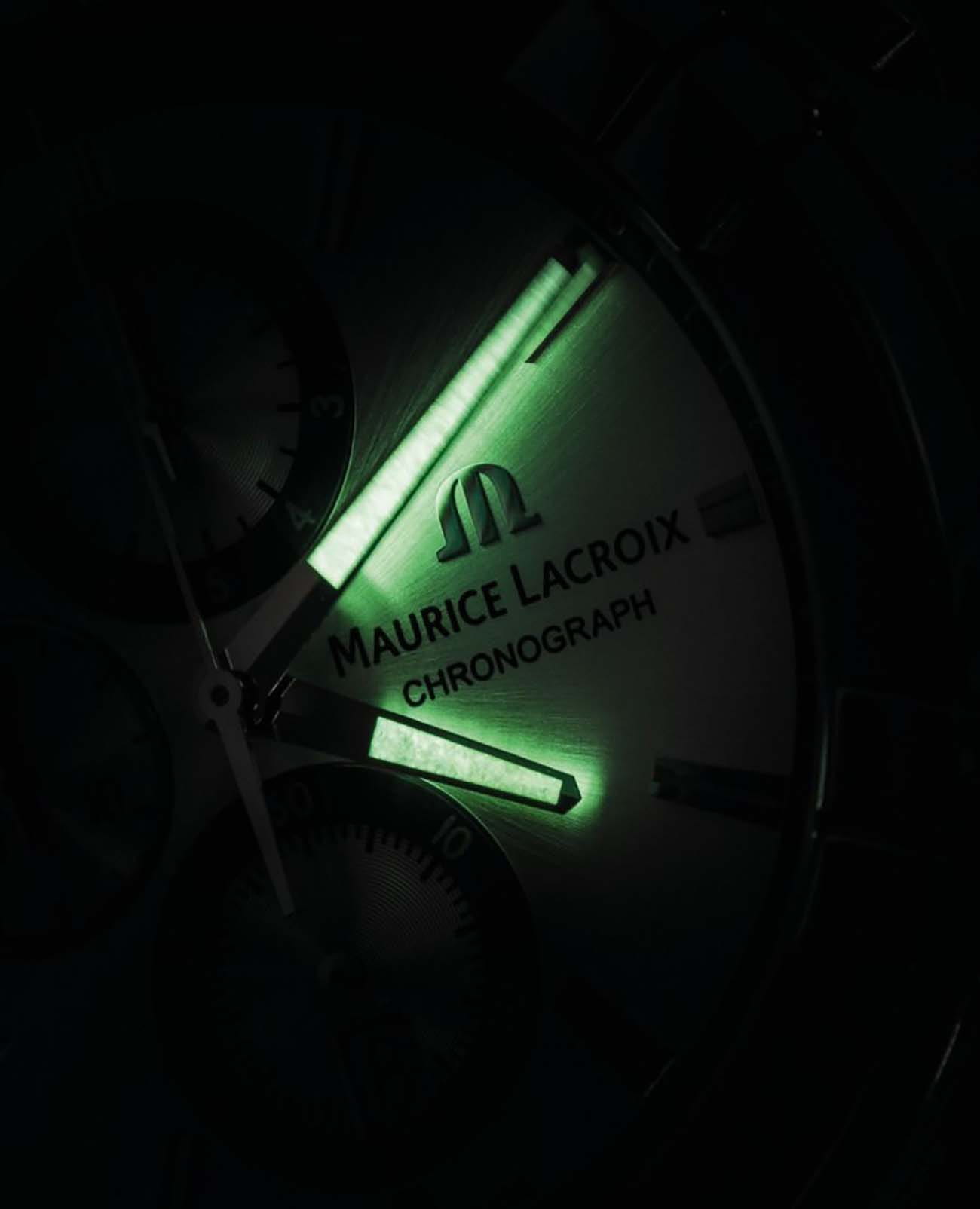 Maurice Lacroix AI1018-SS001-330-2 мужские часы застежка крупным планом