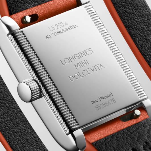 Longines Longines Mini DolceVita L5.200.4.75.4, dolcevita швейцария женские часы на браслете кожаный боковой вид