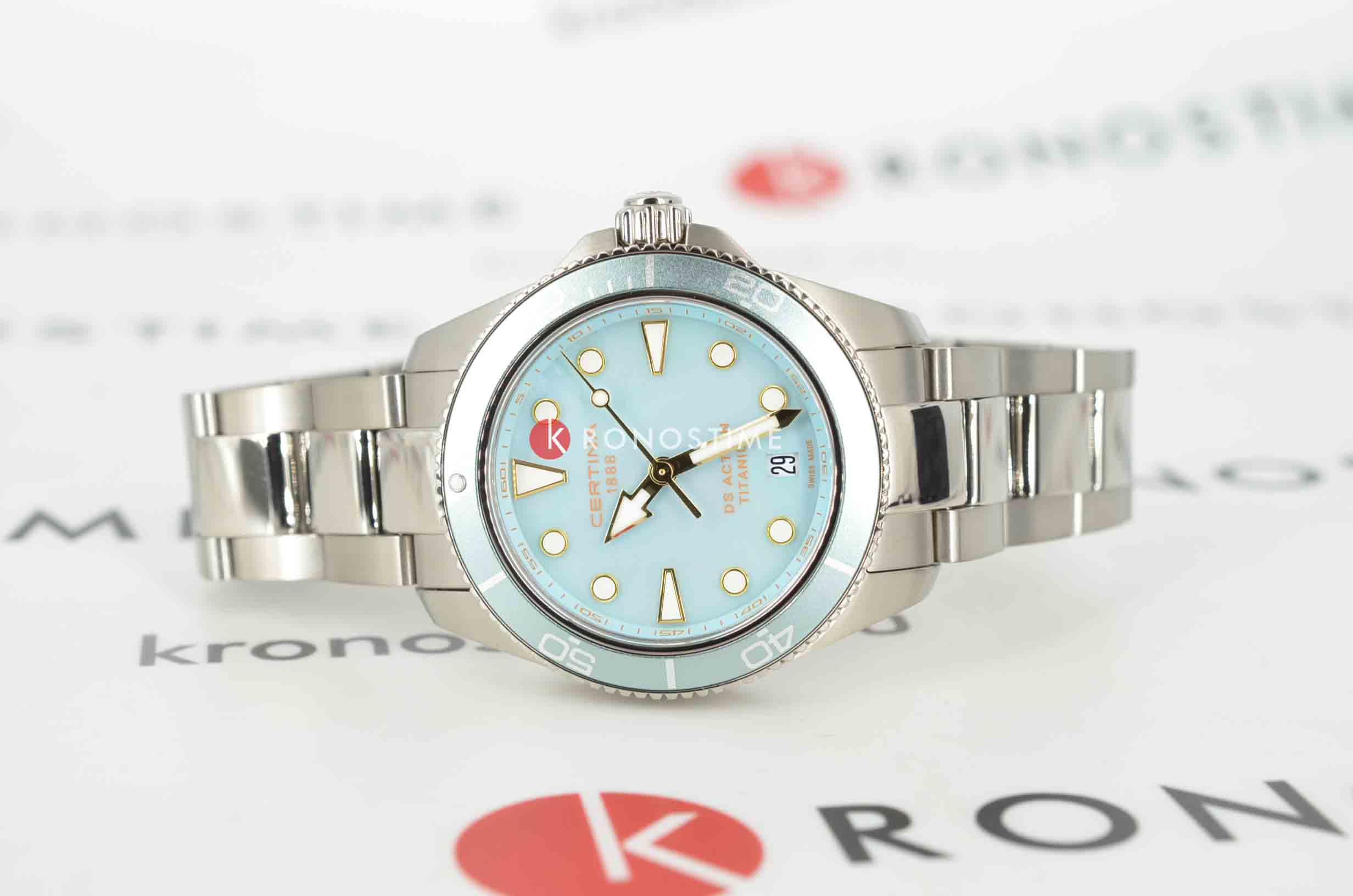 Certina Certina DS Action Lady C048.210.44.131.00,  швейцария женские часы на браслете титановый боковой вид