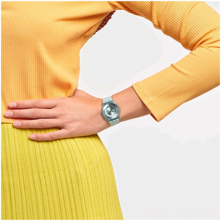 Swatch Swatch Skin Classic Biosourced SS08G100-S14, skin швейцария женские часы на браслете силикон боковой вид
