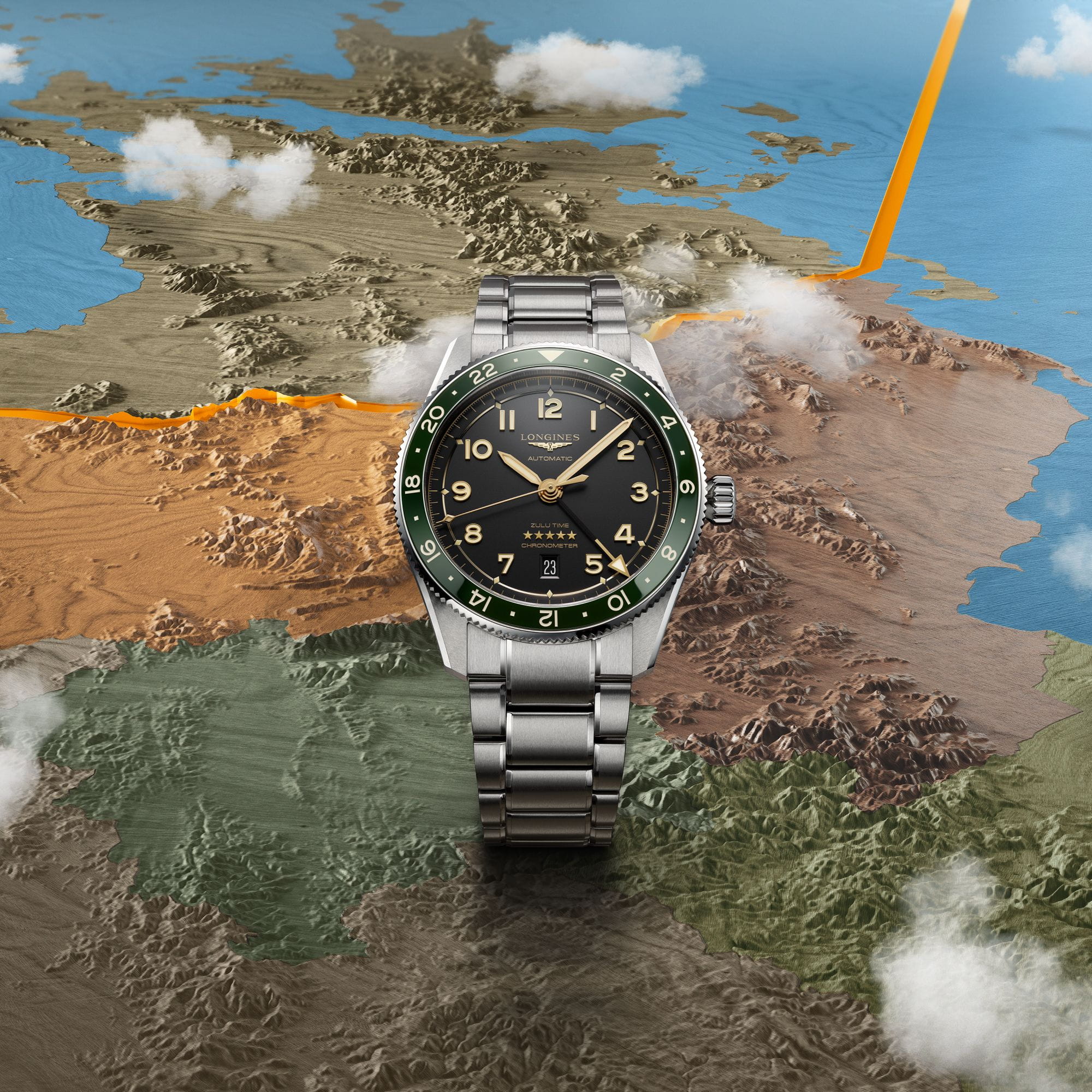 Longines Longines Spirit L3.812.4.63.6 механические часы с аксессуарами мужские часы модель L38124636