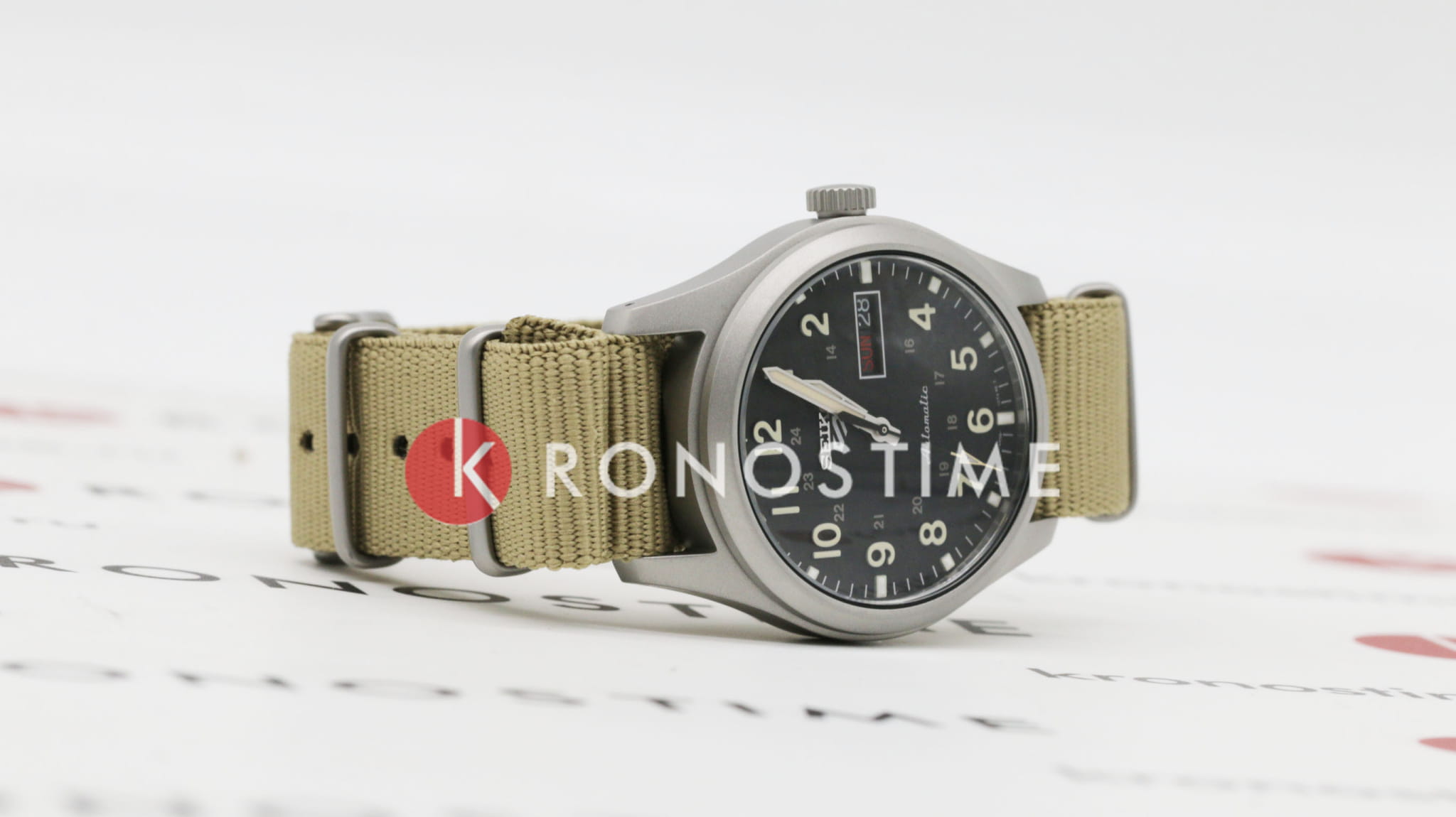 Seiko Seiko 5 Sports Field series SRPG35K1, 5 sports япония мужские часы на браслете тканевый боковой вид