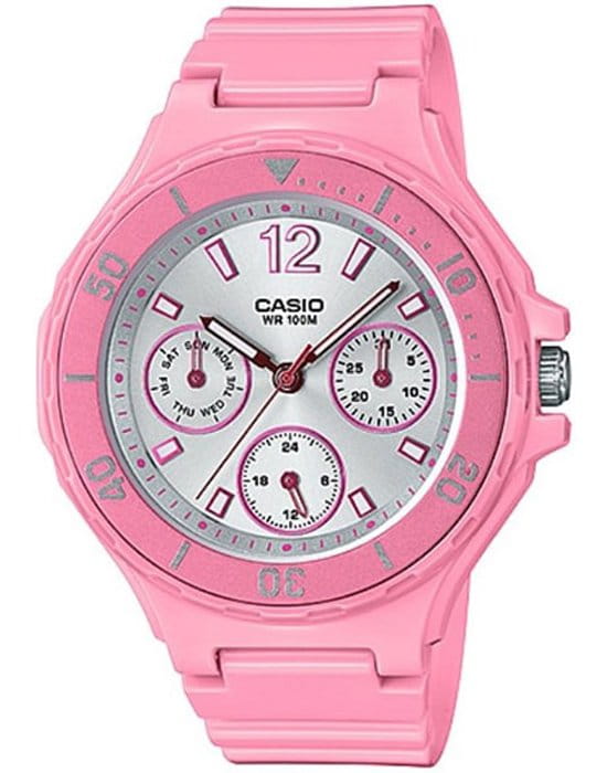 Casio Casio Collection LRW-250H-4A3VEF  LRW-250H-4A3 кварцевые женские часы серый циферблат, браслет пластик — вид спереди