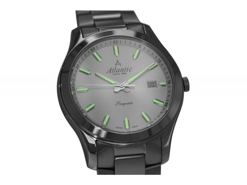 Atlantic Atlantic 60335.41.29 кварцевые мужские часы часы крупный план серебристый циферблата