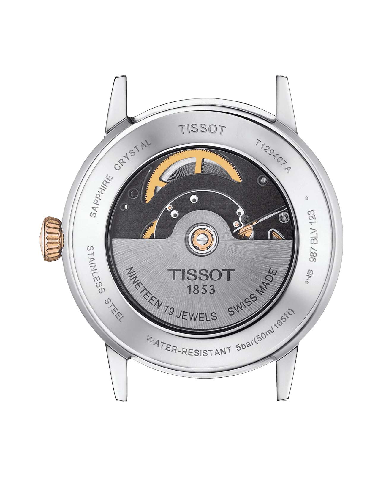 Оригинальные часы Tissot Tissot Classic Dream Swissmatic T129.407.22.031.00 механические калибр механизма  общий вид