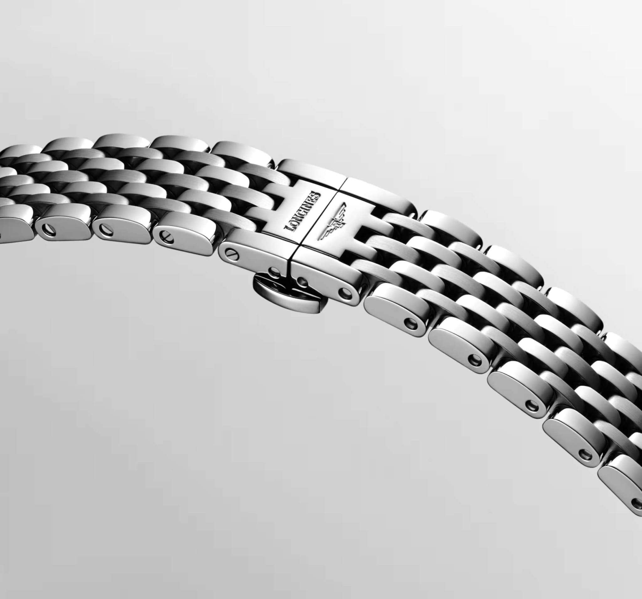 Longines Longines Elegance Elegant Collection 29 мм L4.310.4.90.6 механические женские часы часы крупный план синий циферблата