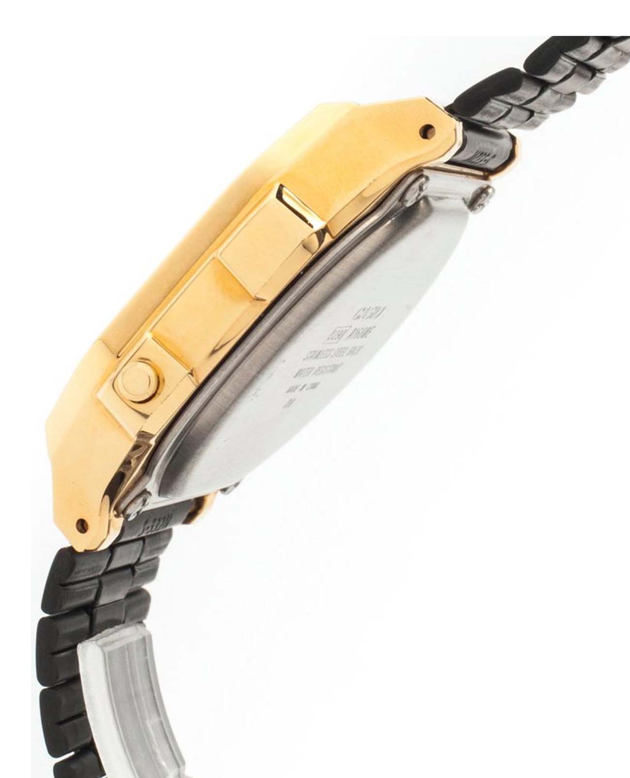 Casio Casio Vintage A168WEGB-1BDF (A168WEGB-1B), vintage япония мужские часы на браслете нержавеющая сталь боковой вид