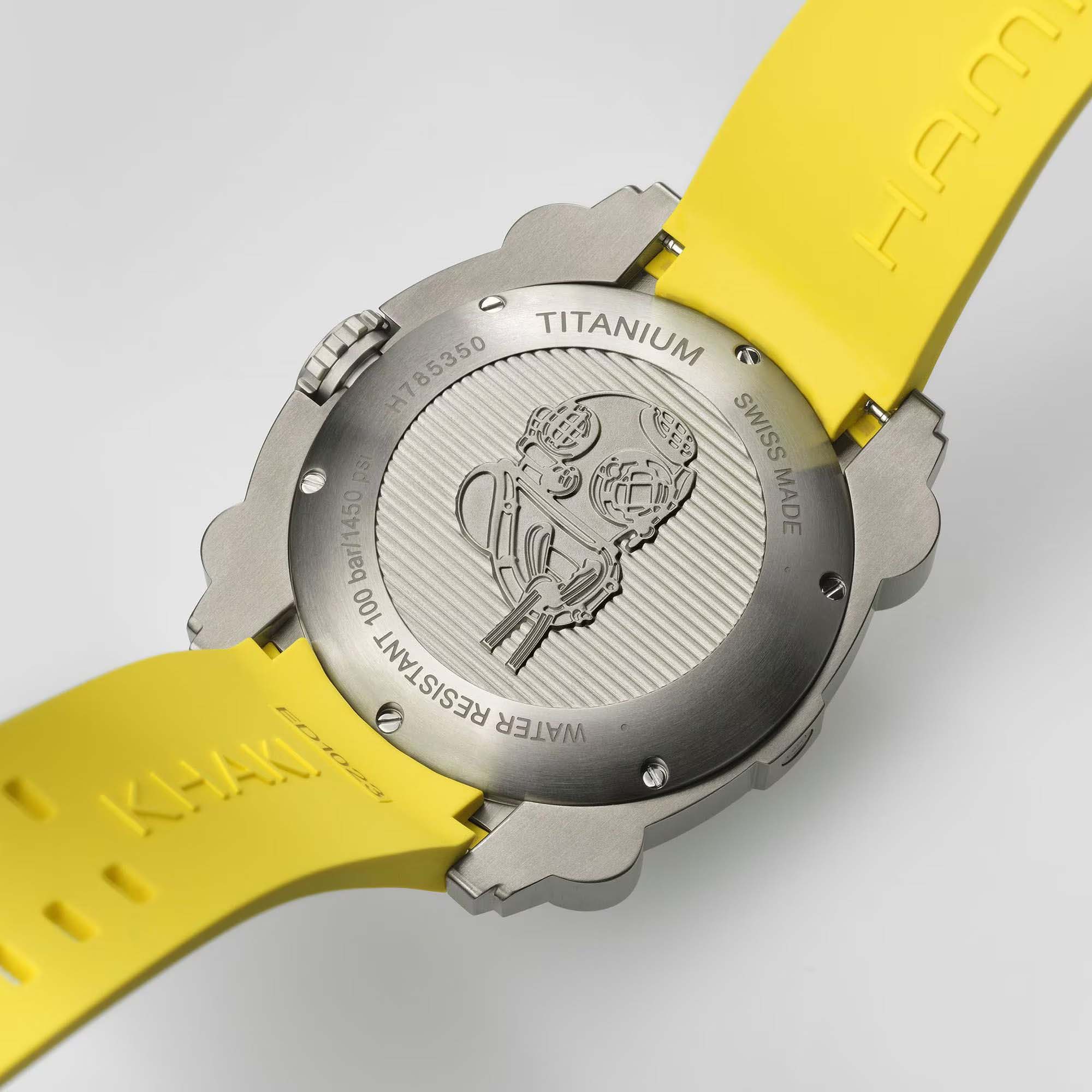 Оригинальные часы Hamilton Hamilton Khaki Navy Belowzero Auto Titanium H78535380 механические калибр механизма h-10 общий вид