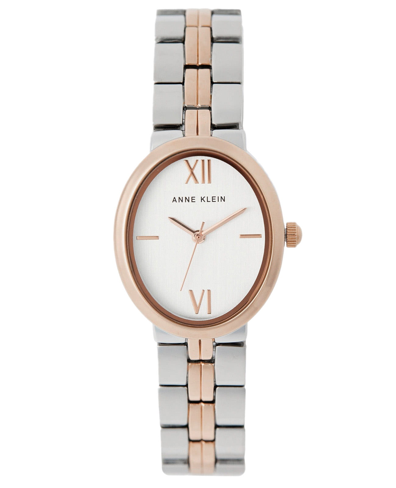 Anne Klein Anne Klein 5021SVRT  5021SVRT кварцевые женские часы серебристый циферблат, браслет нержавеющая сталь с pvd-покрытием — вид спереди