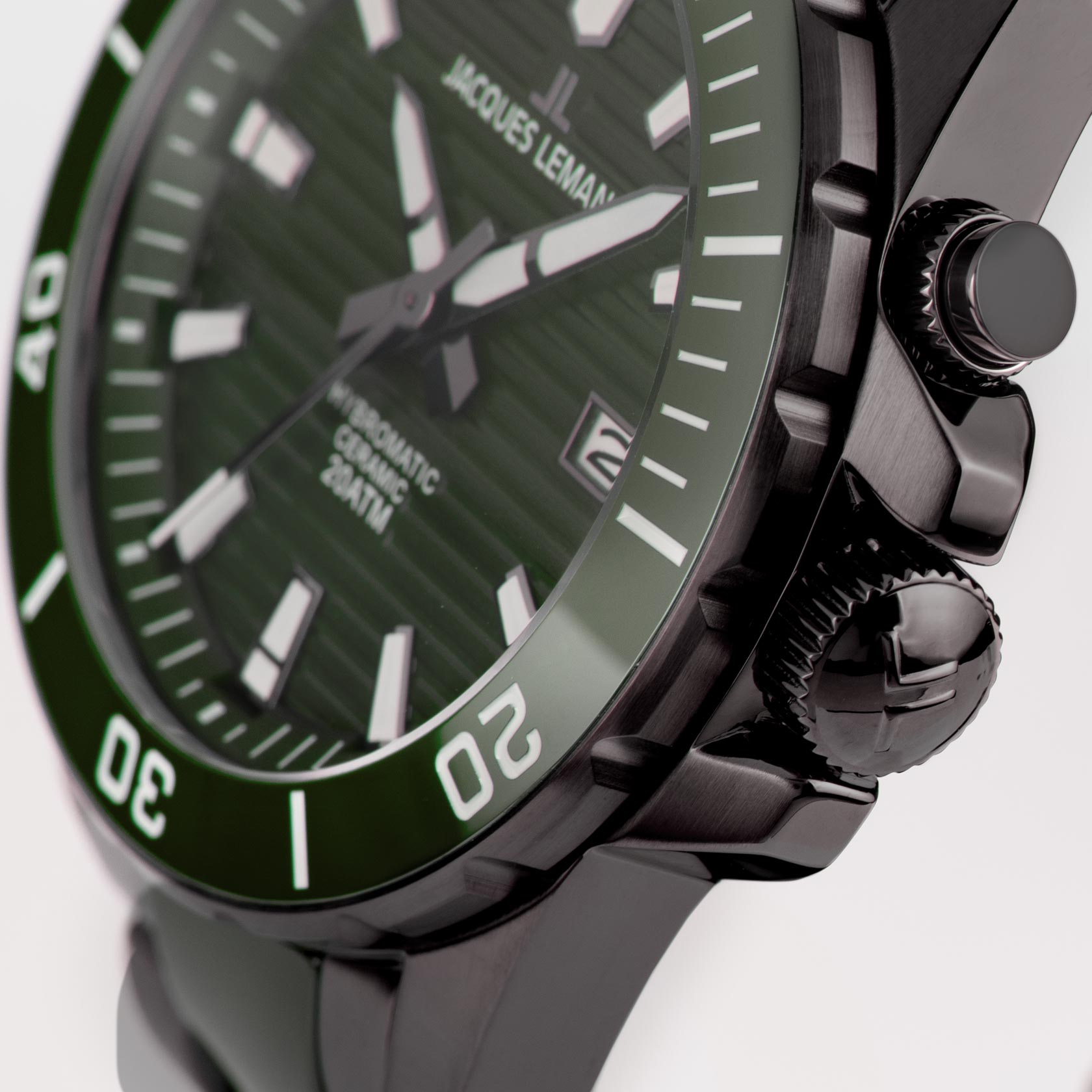 Jacques Lemans Jacques Lemans Hybromatic 1-2222F, hybromatic австрия мужские часы на браслете сталь + pvd + керамика боковой вид