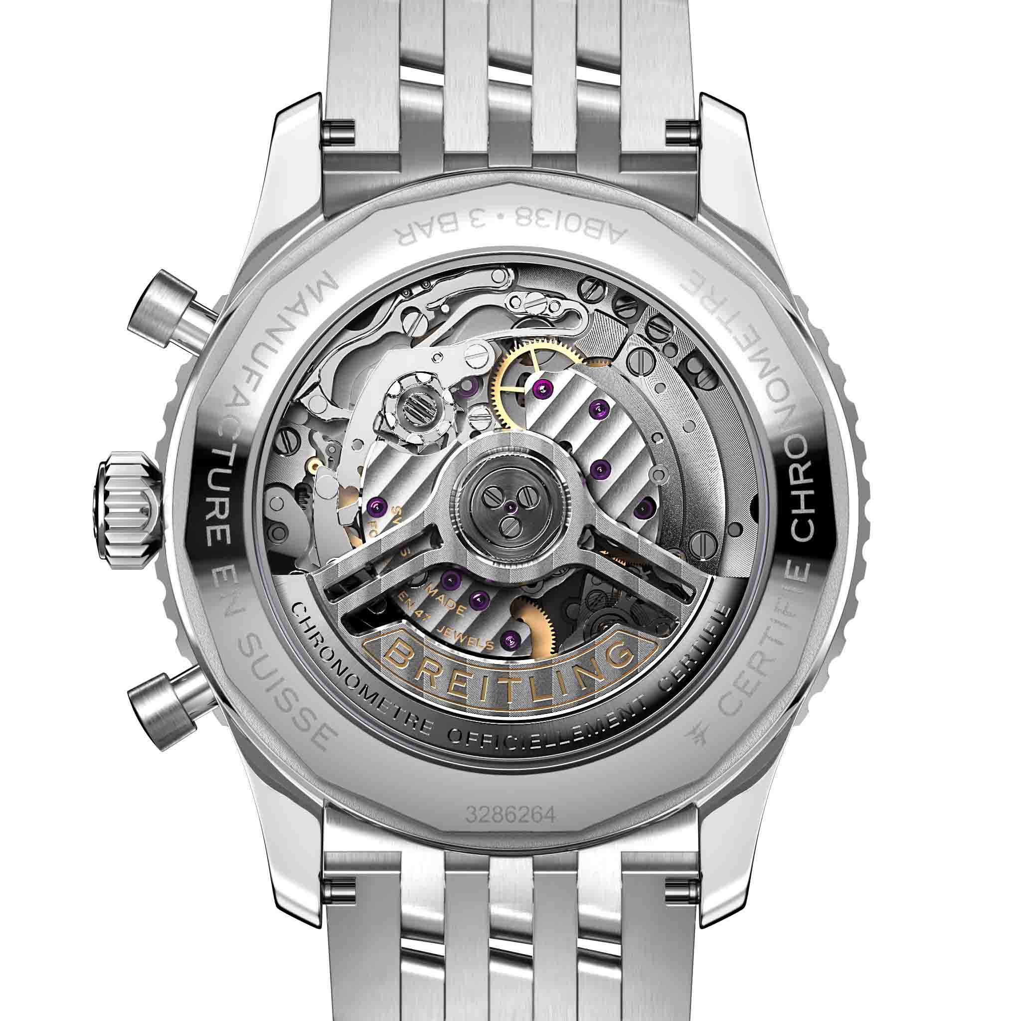 Breitling Breitling Navitimer B01 Chronograph 43 AB0138241G1A1 , наручные мужские часы фото под углом
