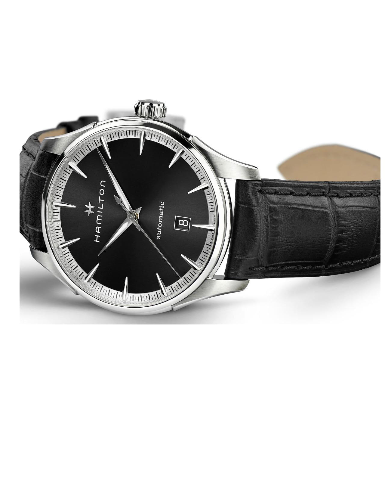 Hamilton Hamilton Jazzmaster Gents Auto H32475730 мужские часы черный циферблат на запястье