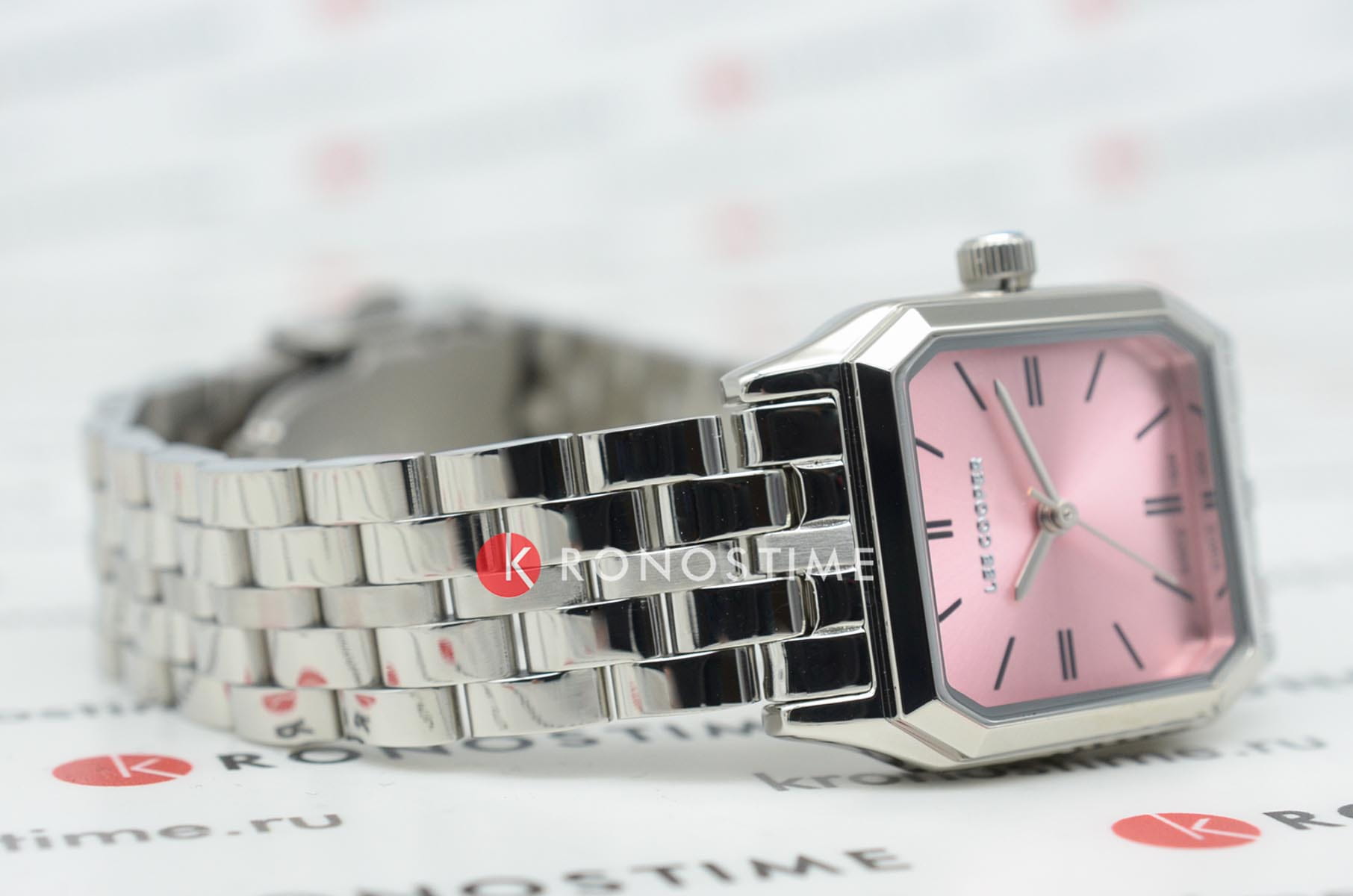 Lee Cooper Lee Cooper LC08120.380 женские часы розовый циферблат на запястье