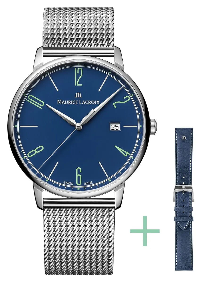 Maurice Lacroix Maurice Lacroix Eliros Date EL1118-SS00E-420-C , наручные мужские часы фото под углом