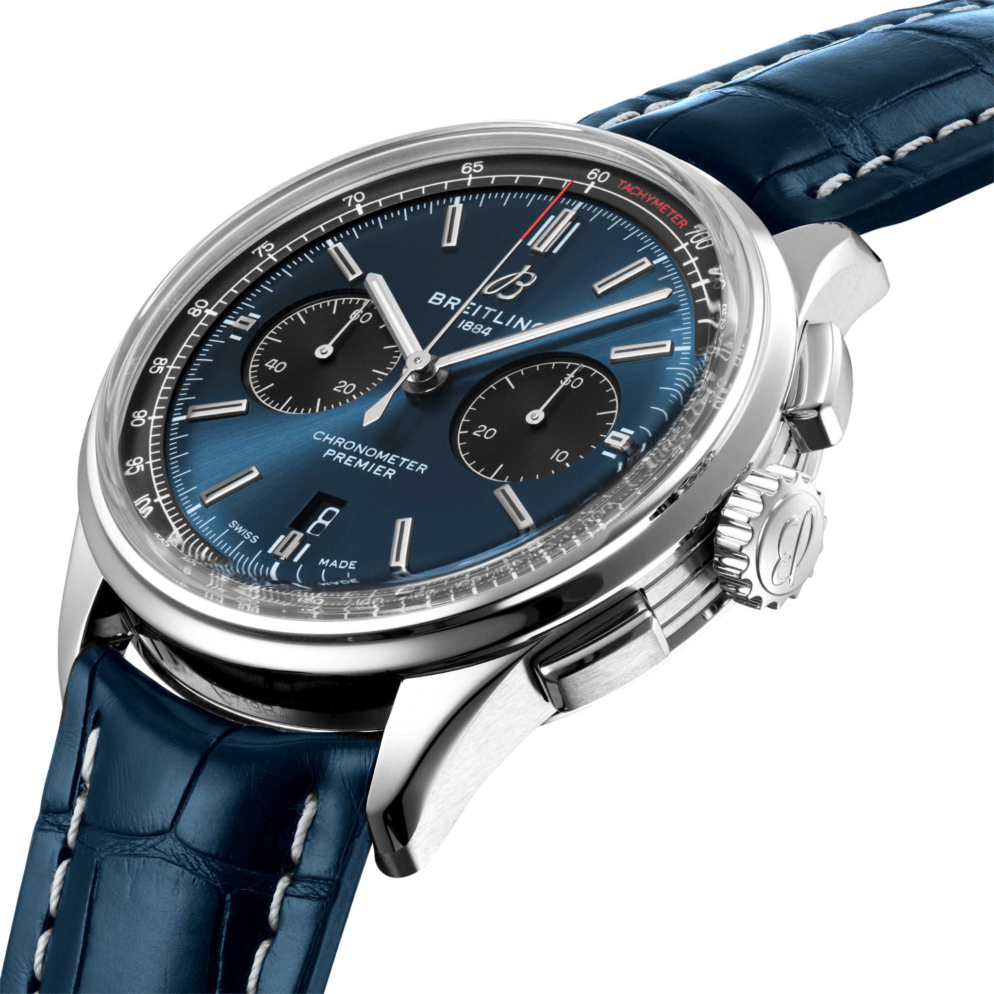 Breitling Breitling Premier B01 Chronograph 42 AB0118221C1P2 , наручные мужские часы фото под углом