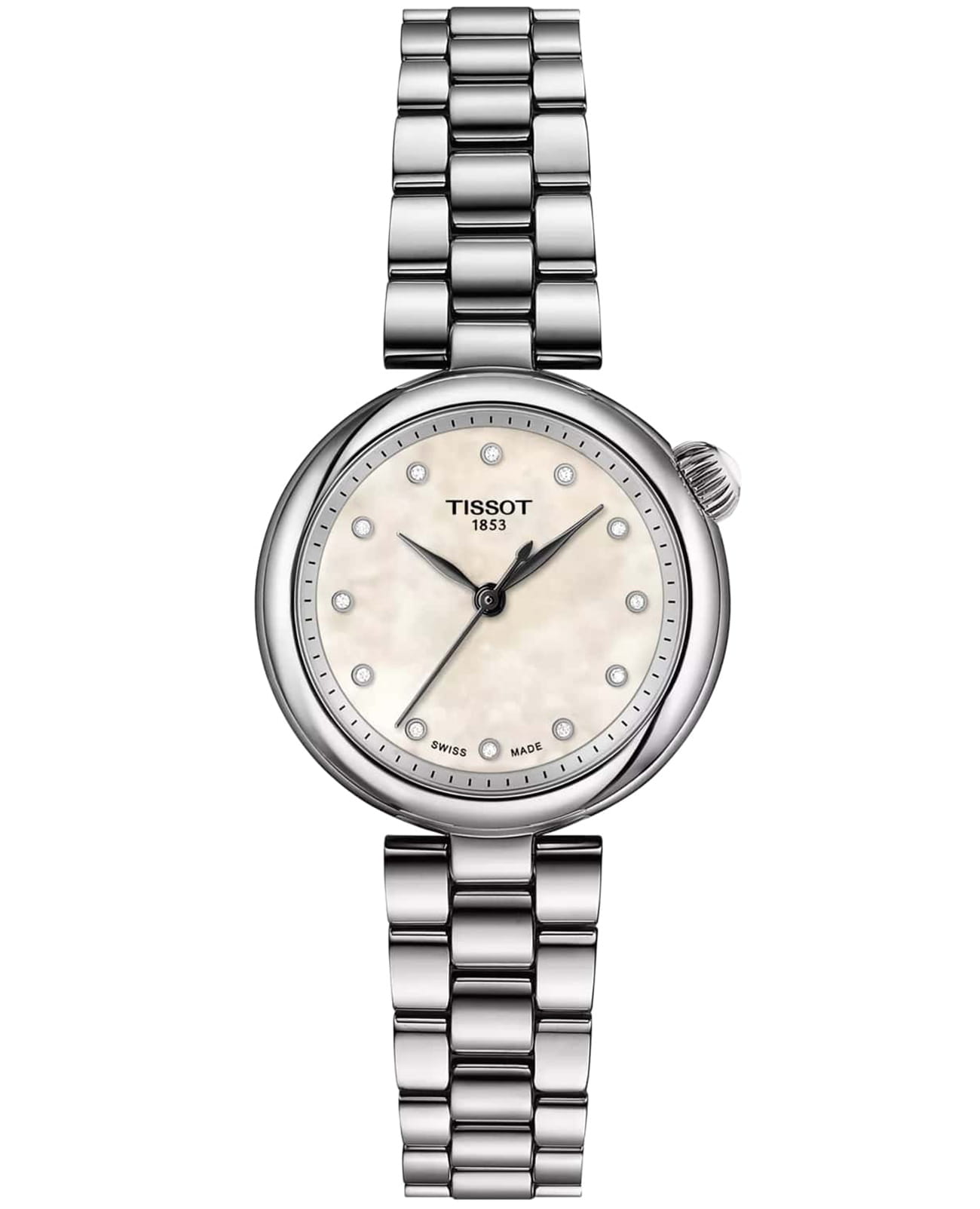 Tissot Tissot Desire T152.010.11.116.00 Desire T1520101111600 кварцевые женские часы бежевый циферблат, браслет нержавеющая сталь — вид спереди