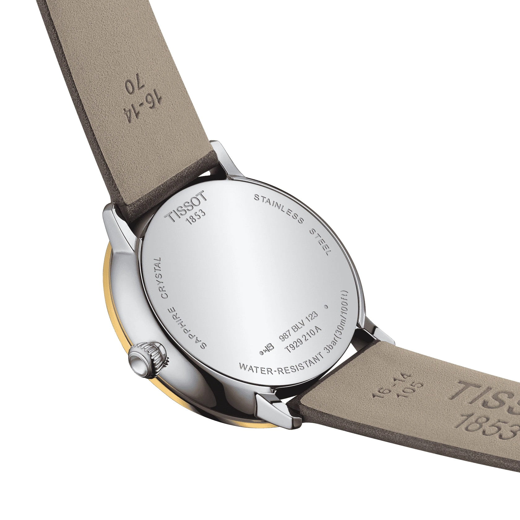 Tissot Tissot T-Gold Glendora 18K Gold T929.210.46.066.00 кварцевые женские часы часы крупный план коричневый циферблата