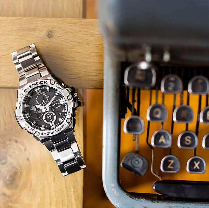 Casio Casio G-Shock GST-B100D-1ADR (GST-B100D-1A) - наручные мужские часы наручные часы в перспективе черный циферблат