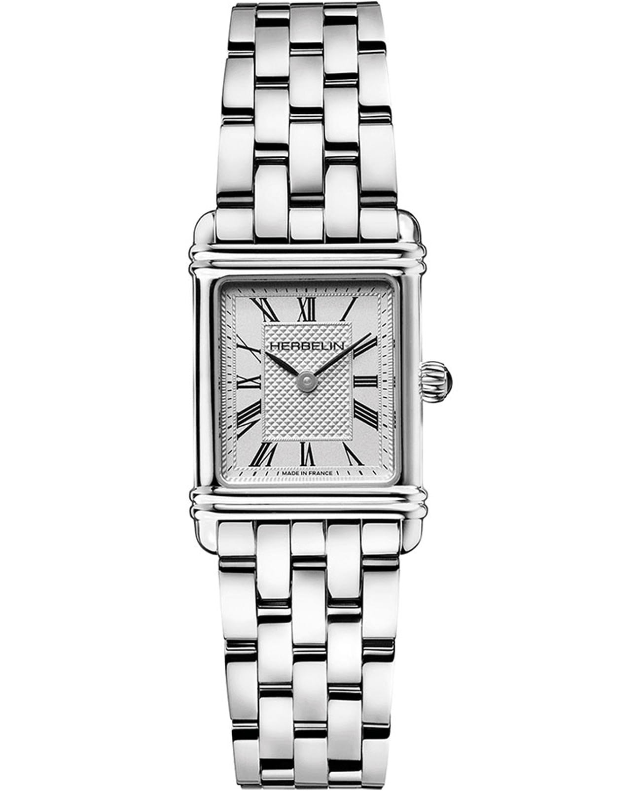 Herbelin Herbelin Art Deco 17478B08  17478B08 кварцевые женские часы серый циферблат, браслет нержавеющая сталь — вид спереди