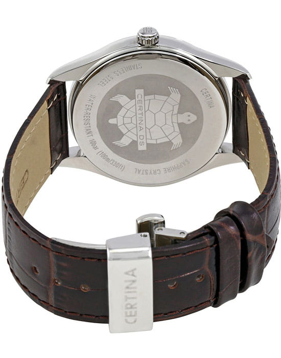 Certina Certina C022.410.16.290.00, ds podium швейцария мужские часы на браслете кожаный боковой вид