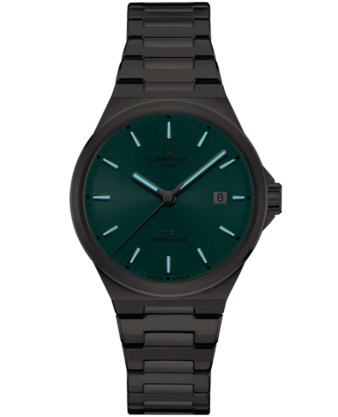 Certina Certina DS-7 Powermatic 80 - C043.407.11.351.00  - задняя крышка металл сталь корпуса, швейцария часы