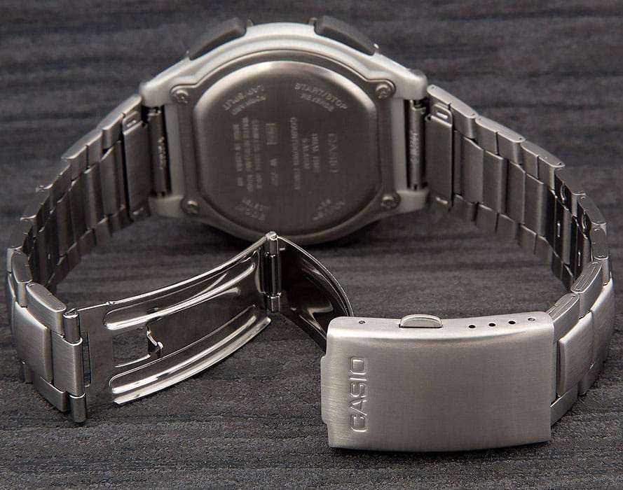 Casio Casio Collection W-752D-1A кварцевые мужские часы часы крупный план серый циферблата