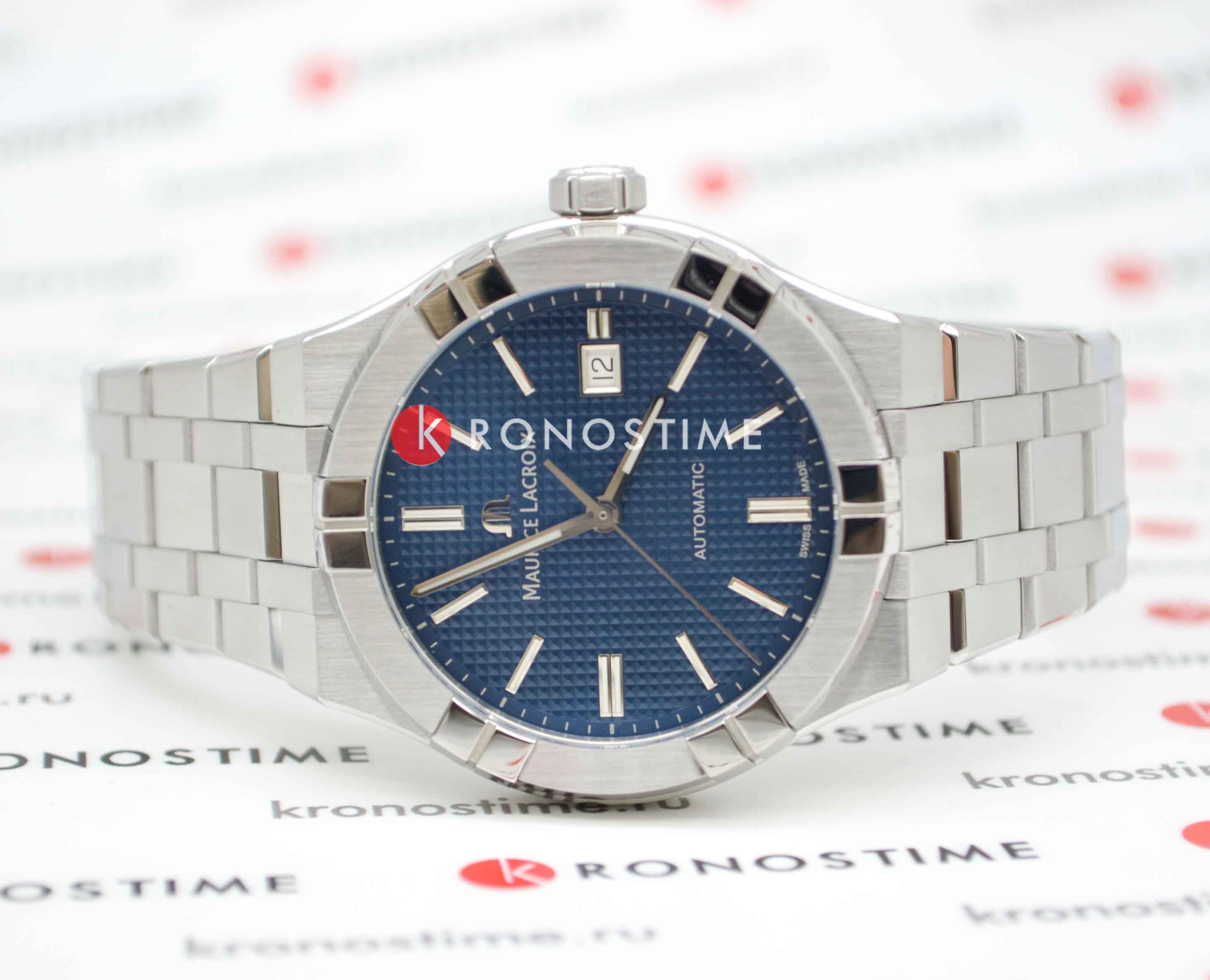 Maurice Lacroix Maurice Lacroix Aikon Automatic AI6008-SS00F-430-C, aikon швейцария мужские часы на браслете нержавеющая сталь боковой вид