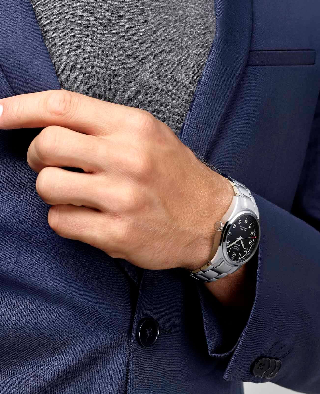 Оригинальные часы Longines Longines Spirit L3.811.4.53.6 механические калибр механизма l888.4 общий вид