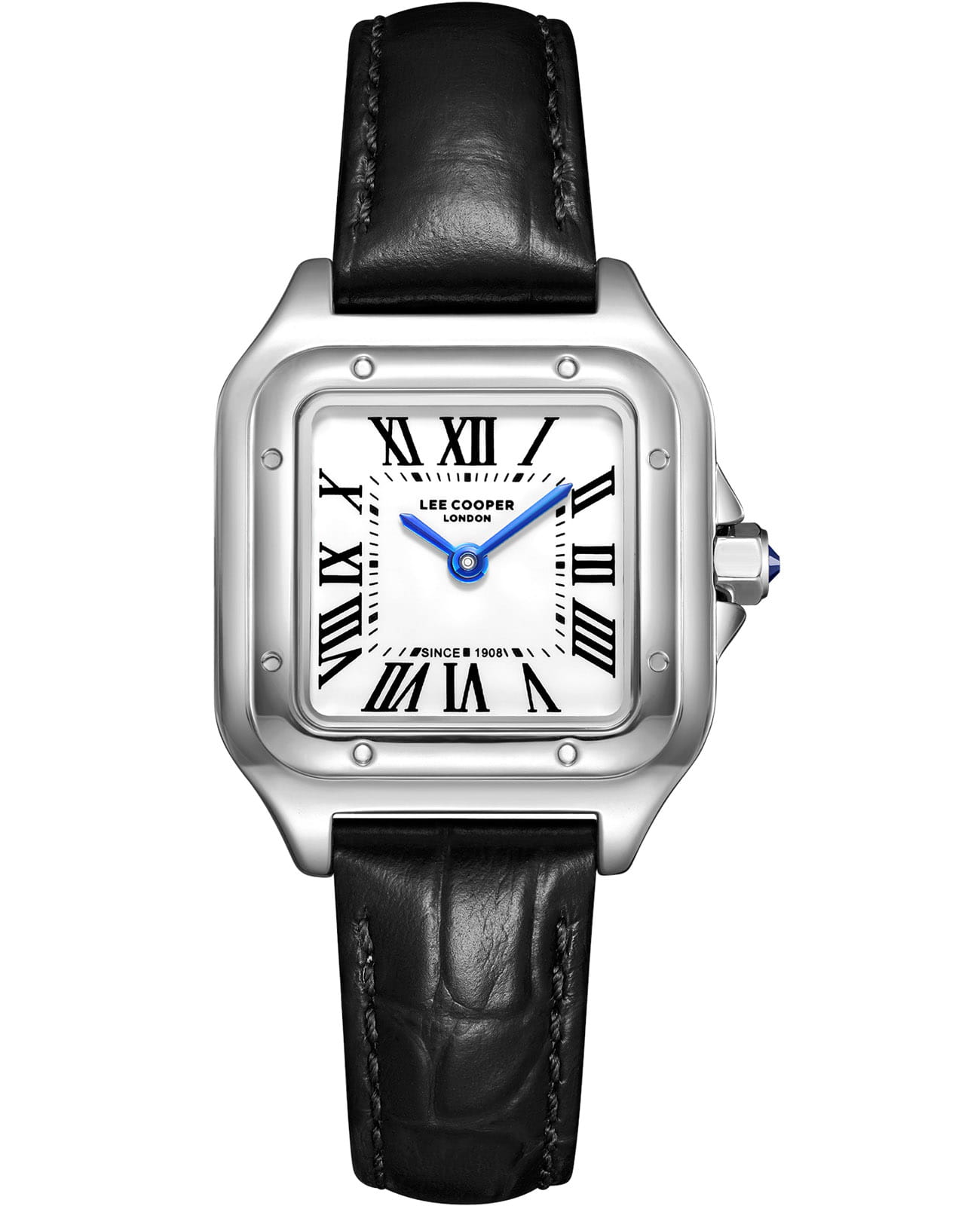 Lee Cooper Lee Cooper LC08191.331  LC08191.331 кварцевые женские часы белый циферблат, браслет кожаный — вид спереди