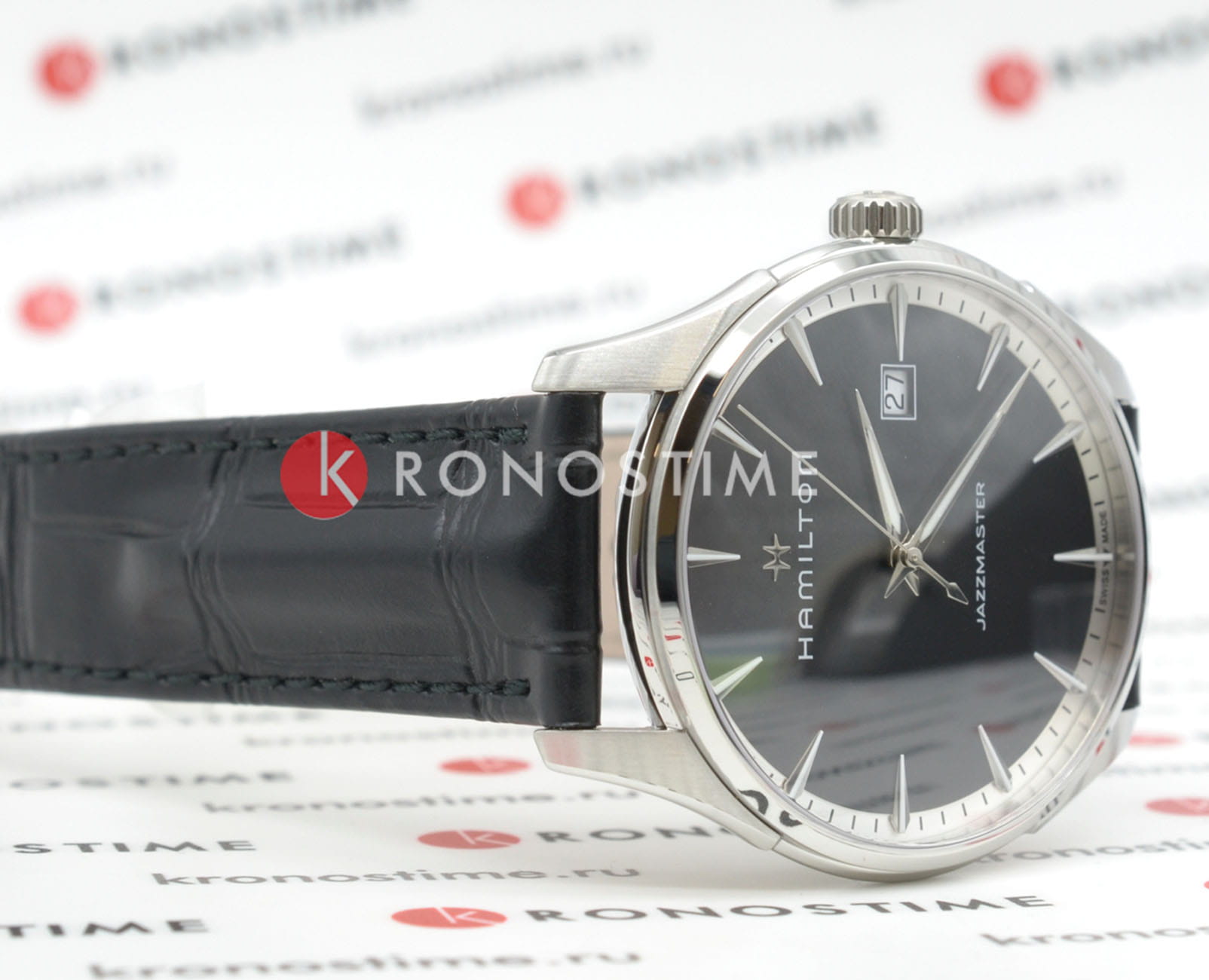 Оригинальные часы Hamilton Hamilton Jazzmaster Gent Quartz H32451731 кварцевые калибр механизма f06.111 общий вид