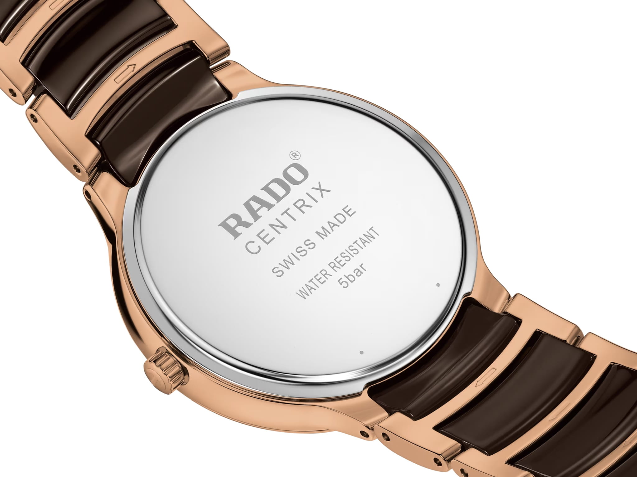 Rado Rado Centrix Diamonds R30023732 кварцевые мужские часы часы крупный план коричневый циферблата