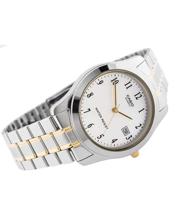 Casio Casio MTP-1141G-7B, mtp япония мужские часы на браслете сталь с ip покрытием боковой вид