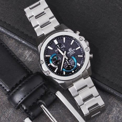 Casio Casio Edifice EFR-S567D-1AVUDF (EFR-S567D-1A), edifice япония мужские часы на браслете нержавеющая сталь боковой вид