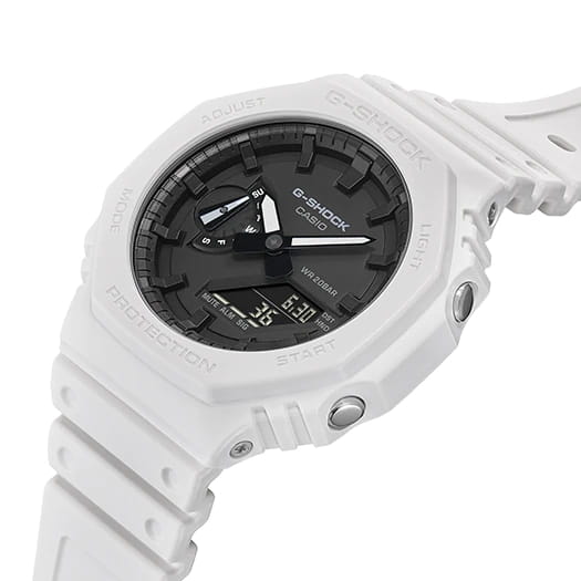Casio Casio G-Shock GA-2100-7A, g-shock япония мужские часы на браслете пластик боковой вид