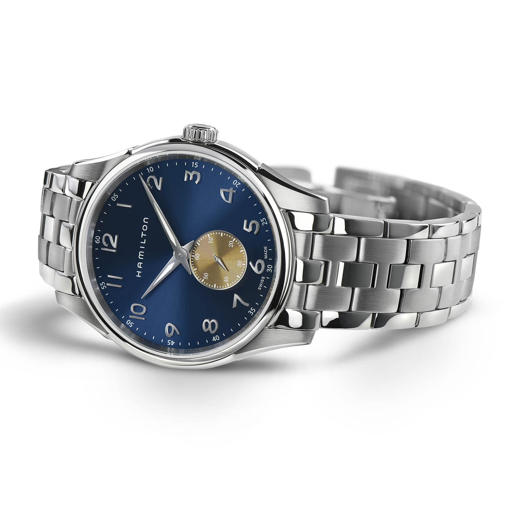 Hamilton Hamilton Jazzmaster Thinline Small Second Quartz H38411140, jazzmaster швейцария мужские часы на браслете нержавеющая сталь боковой вид