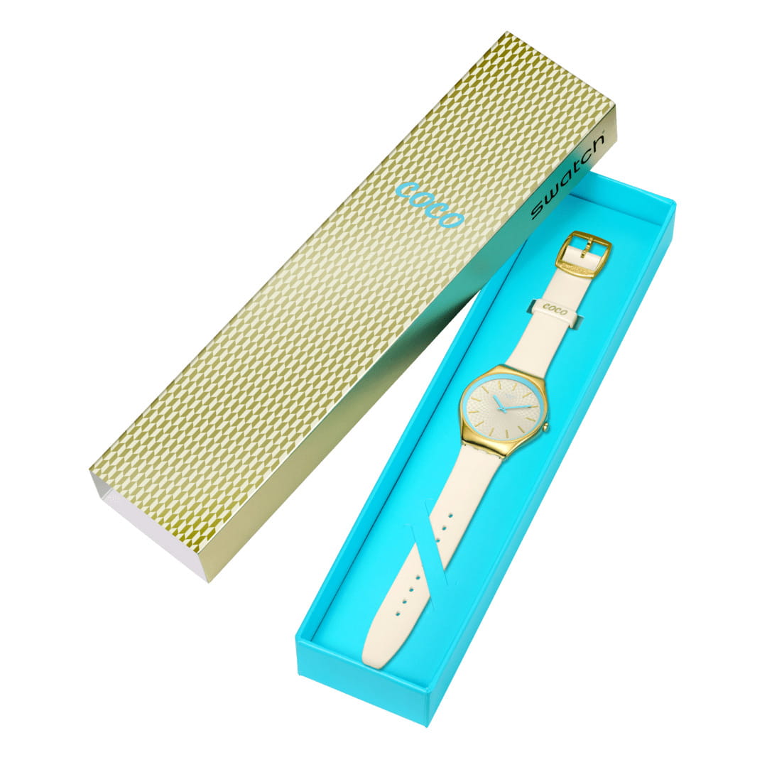 Swatch Swatch Skin Irony SYXG127 швейцария наручные женские часы заводная головка с логотипом Swatch