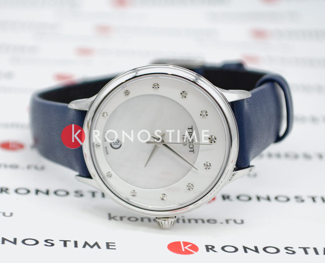 Tissot T1332101611600 женские часы застежка крупным планом