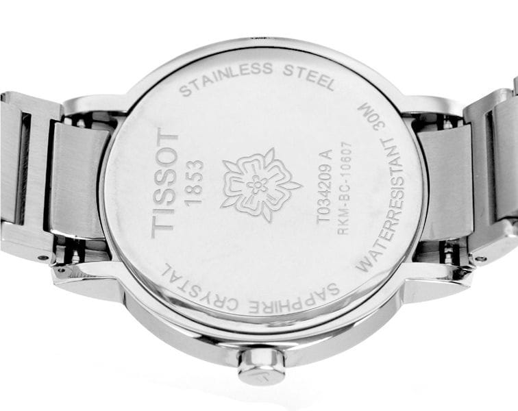 Tissot Tissot T-Trend Happy Chic T034.209.11.033.00, t-lady швейцария женские часы на браслете карбон + полимер боковой вид