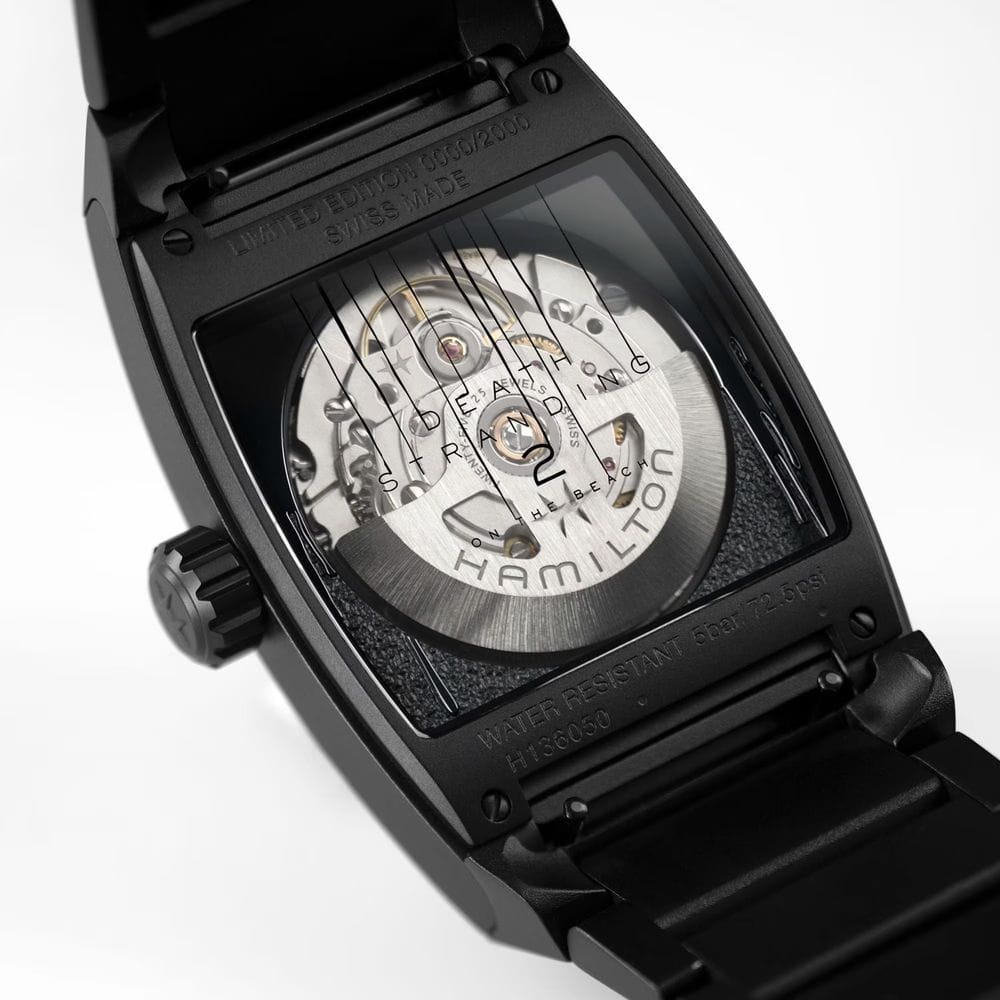 Hamilton Hamilton American Classic Boulton Death Stranding 2 Limited Edition H13605130 механические мужские часы часы крупный план черный циферблата
