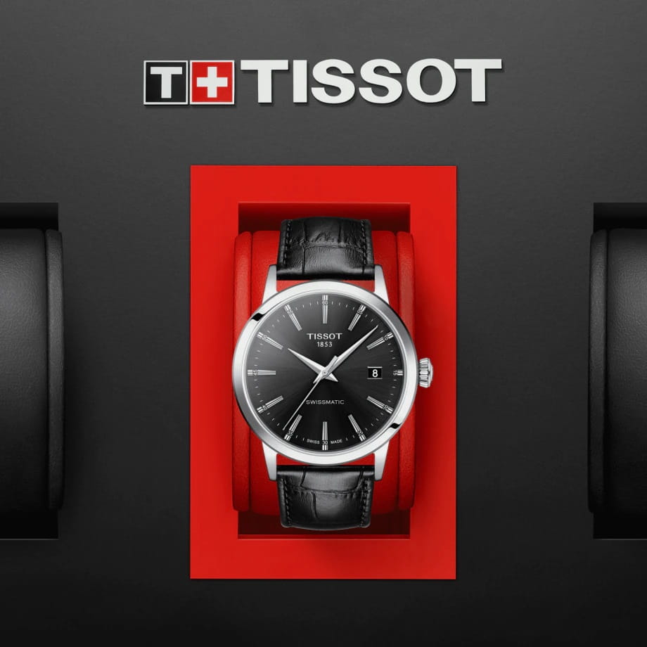 Tissot Tissot Classic Dream Swissmatic T129.407.16.051.00 мужские часы черный циферблат на запястье