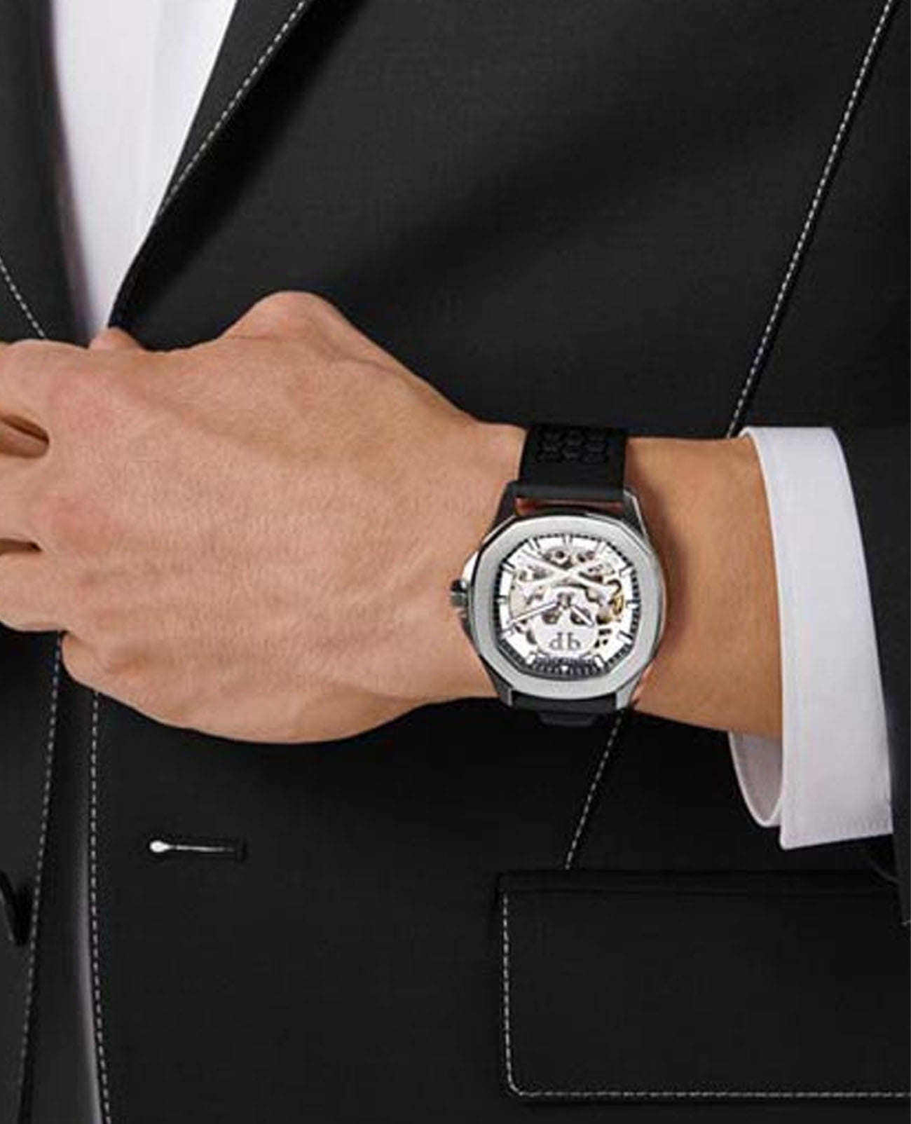 Philipp Plein Philipp Plein The Skeleton PWRAA1023 , наручные мужские часы фото под углом