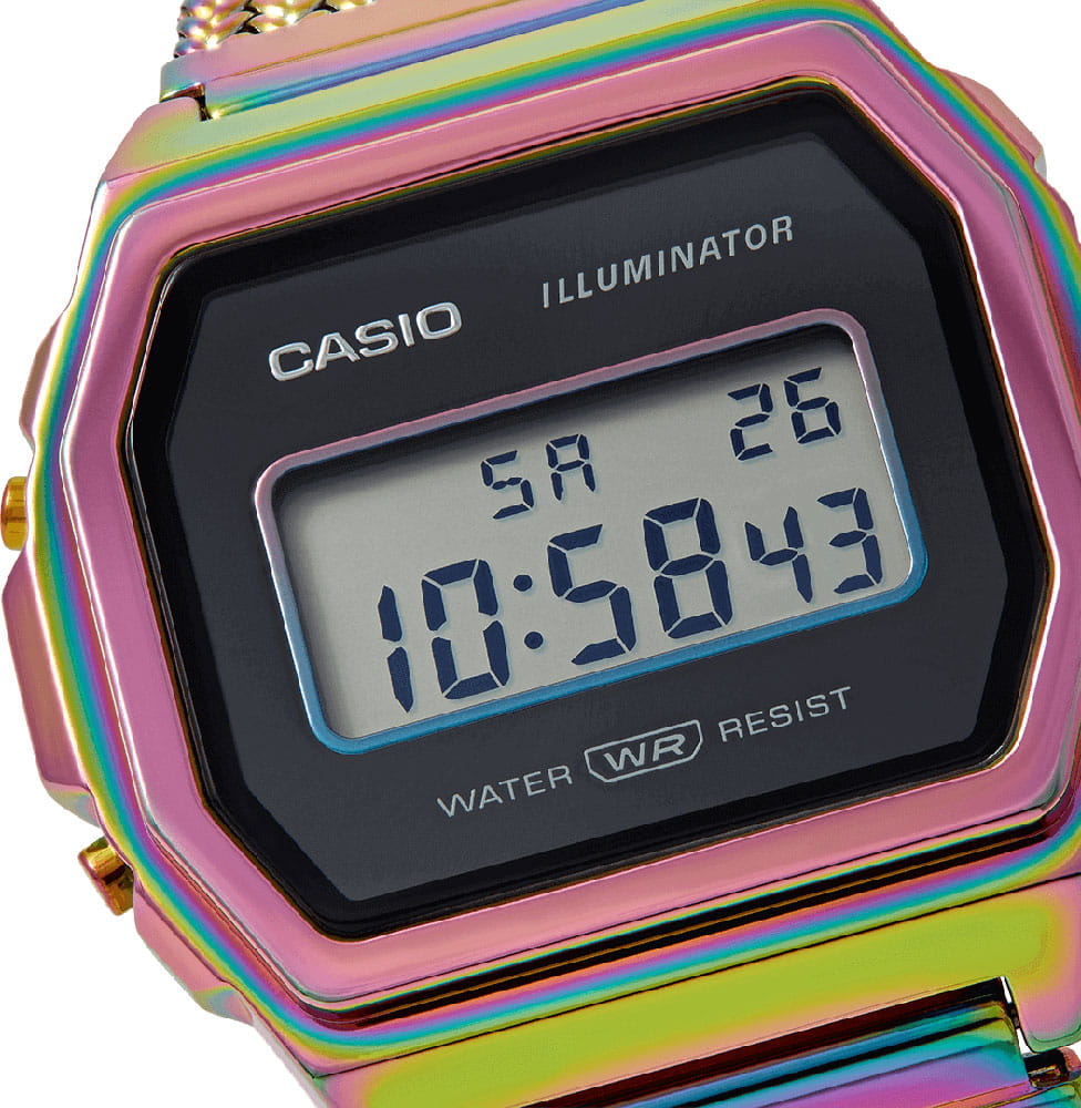 Оригинальные часы Casio Casio Vintage A1000PRW-1 электронные калибр механизма  общий вид