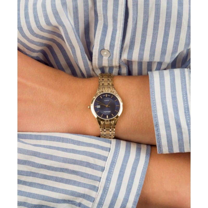 Adriatica Adriatica Twin A1236.1115Q,  швейцария мужские часы на браслете сталь c pvd покрытием боковой вид