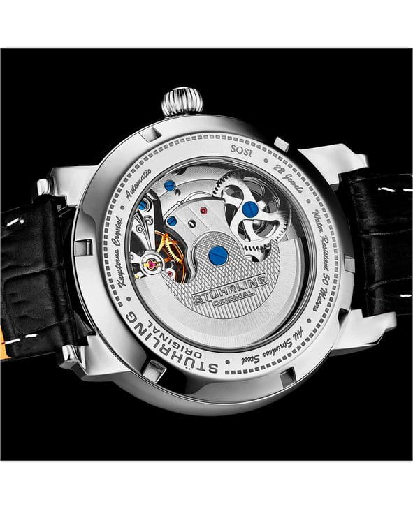 Оригинальные часы Stuhrling Stuhrling Celestial Timekeeper 1017.01 механические калибр механизма pts z2031 общий вид