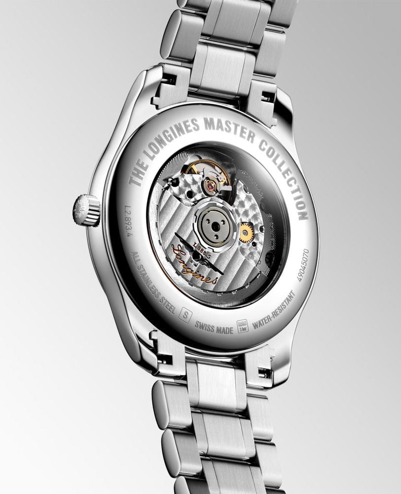 Longines Longines Master Collection L2.893.4.78.6 механические мужские часы часы крупный план серебристый циферблата