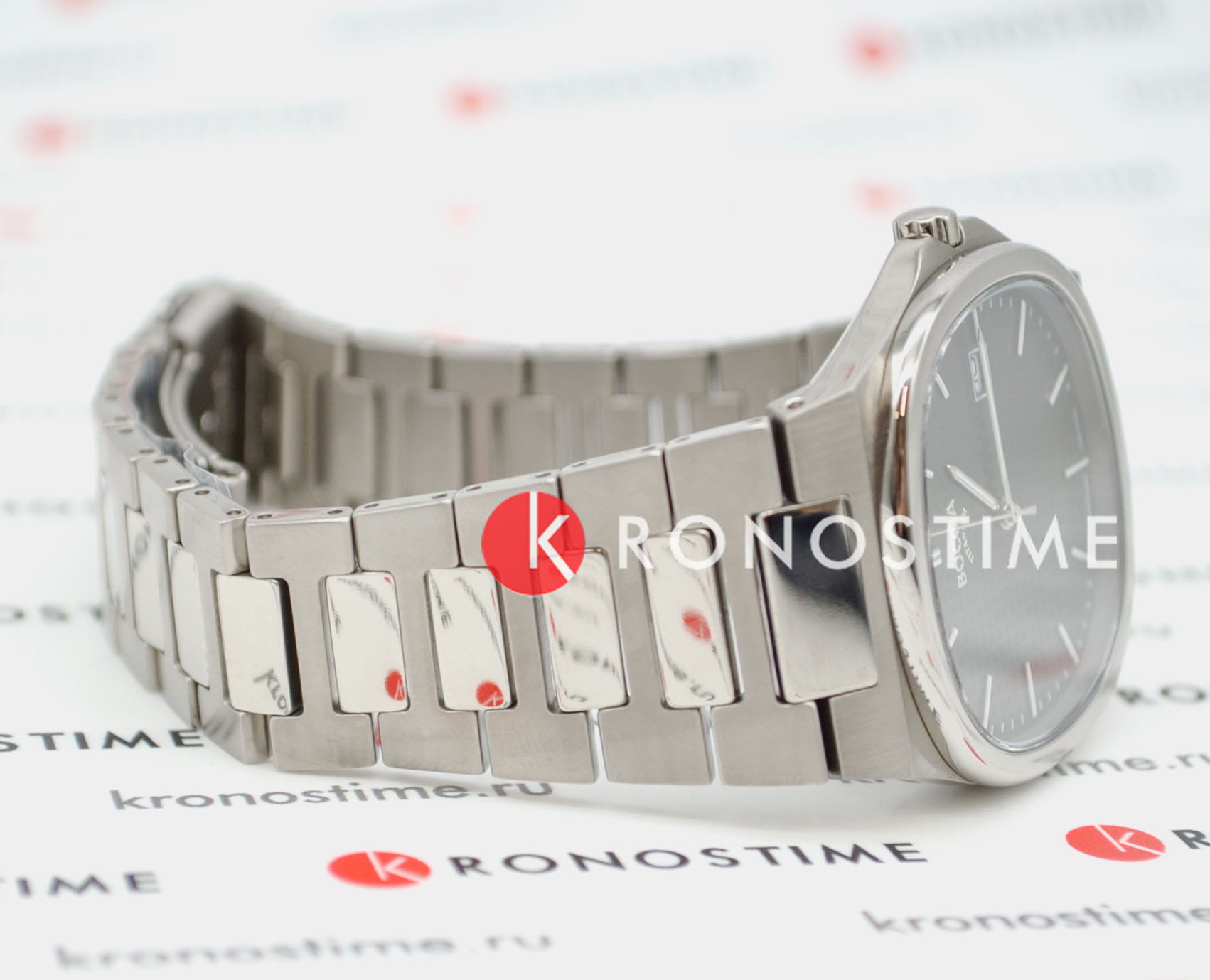 Оригинальные часы Boccia Titanium Boccia Titanium Square 3657-04 кварцевые калибр механизма  seiko gr12 общий вид
