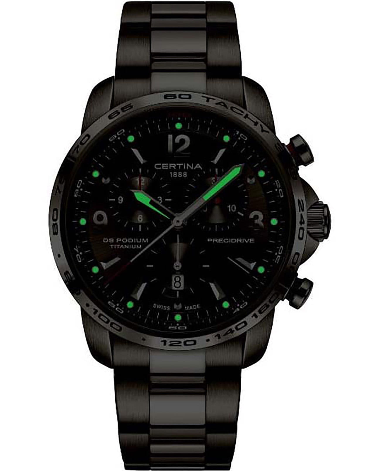 Certina C0016474404700 мужские часы застежка крупным планом