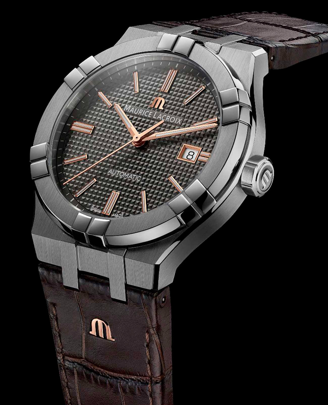 Maurice Lacroix Maurice Lacroix Aikon Automatic AI6008-SS001-331-1 , наручные мужские часы фото под углом